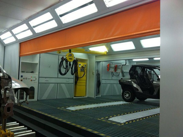 Sheet metal spray line w