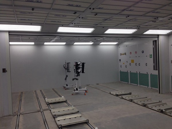 Sheet metal spray line w