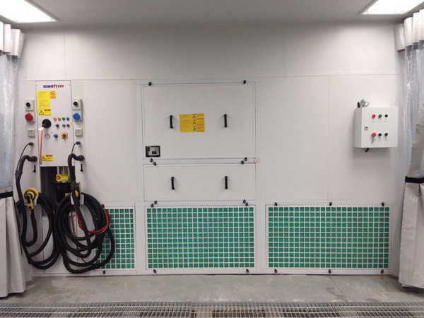 Sheet metal spray line w