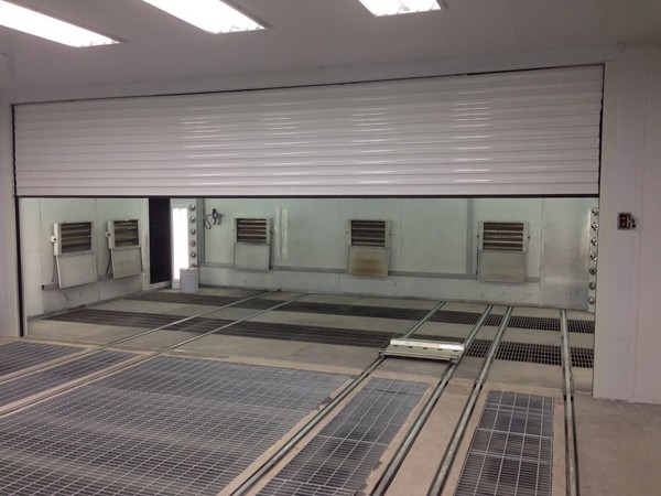 Sheet metal spray line w